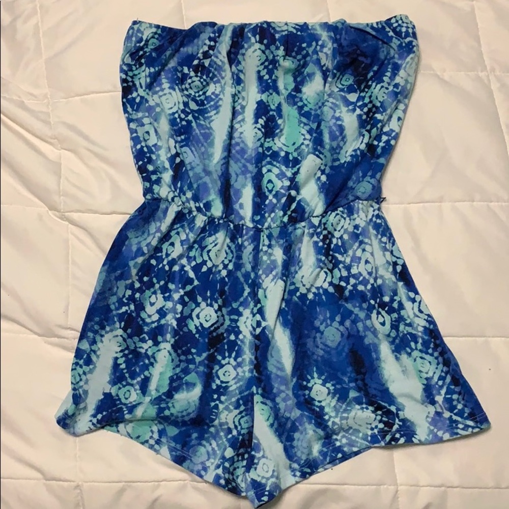 strapless romper